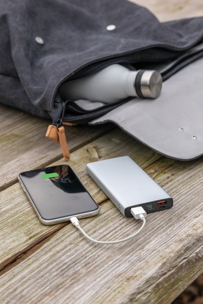 18W PD Powerbank mit 10.000 mAh aus Aluminium