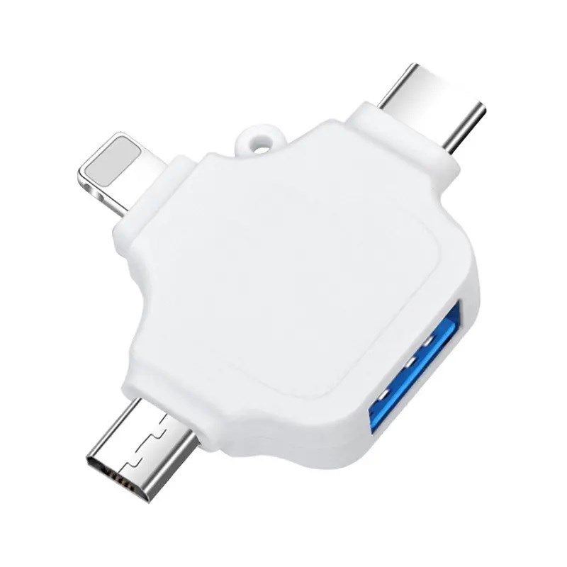 3in1 OTG Adapter USB 3.0 WeißWeiß